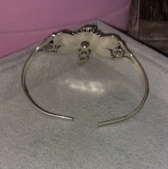 Amethyst Dragonfly Adjustable Bangle Bracelet - Picture 6 of 6